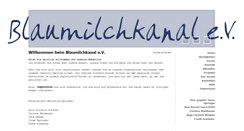Desktop Screenshot of blaumilchkanal-ev.de